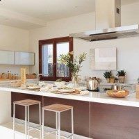 cocina de microcementos o cemento alisado