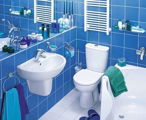 Azulejos para baño azul ~ dikidu.com Azulejos para baño