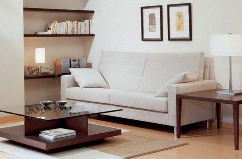 Mesa de vidrio con base de madera – casa web