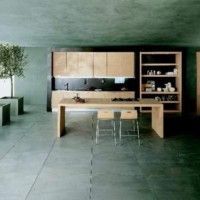 cocina totalmente revestida en microcemto