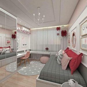 dormitorio juvenil moderno para mujer