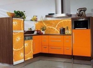 Decoración para tu cocina con tonos naranjas