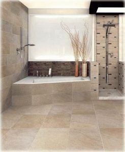 ceramica para baño tonos marrones
