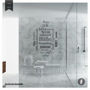 vinilo decorativo moderno ducha baño