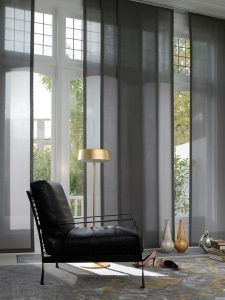 cortinas con paneles para sala de estar