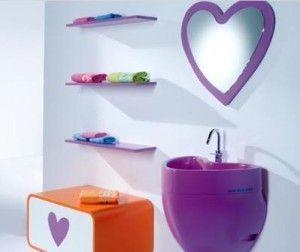 Decoración de corazones para baños