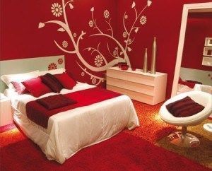 dormitorio rojo