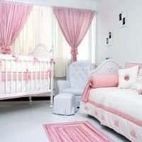 habitacion rosa y blanco