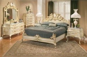 habitacion estilo clasico con muebles blancos