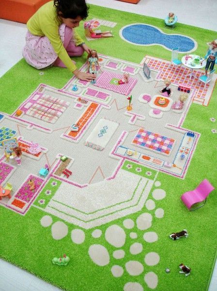 alfombra casa de muñecas