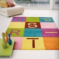 alfombra infantil con letras