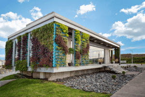 arquitectura sustentable pared verde