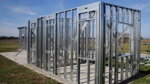 platea con perfiles de acero galvanizado sistema steel framing