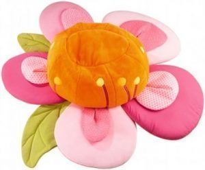 puff infantil en forma de flor para nenas