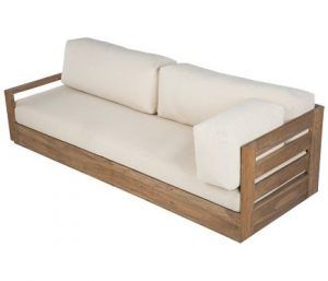sofa cama de madera rustico