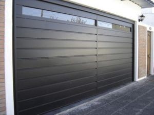puerta garajeseccional de aluminio