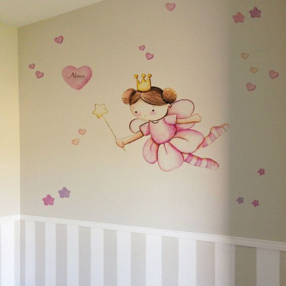 pintar mural para dormitorio de niñas