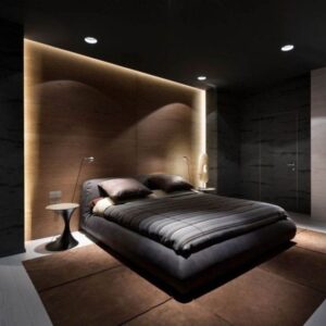dormitorios con luz de acentos modernos