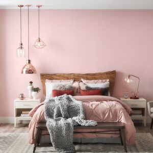pared domritorio rosa claro