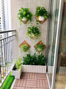 plantas en balcon moderno