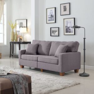 sofa loveseat gris