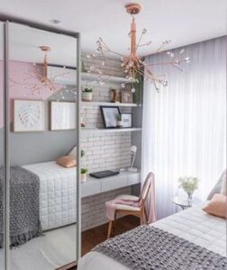 decoracion de dormitorio juvenil femenino pequeño