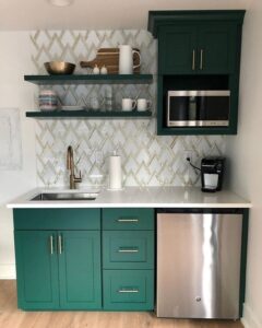 kitchenette elegante moderna