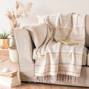 Mantas de algodon o lino para sofa