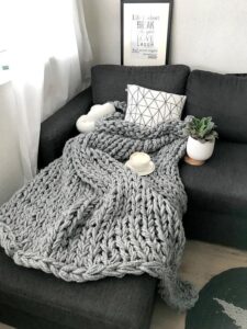 Mantas estilo nordico modernas para sofa