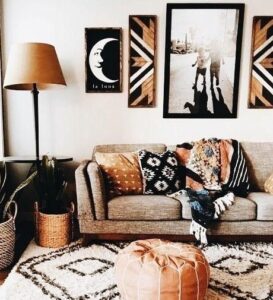 Mantas tejido rustico para sofa