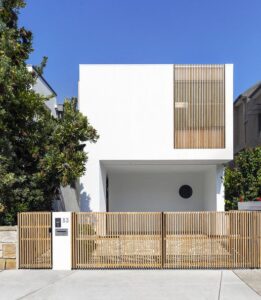 casa fachada minimalista de dos plantas